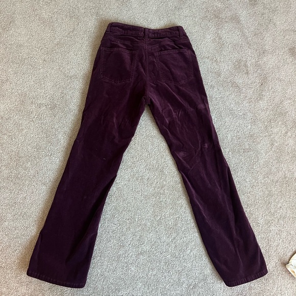 Pilcro burgundy mid rise pants - Picture 2 of 5